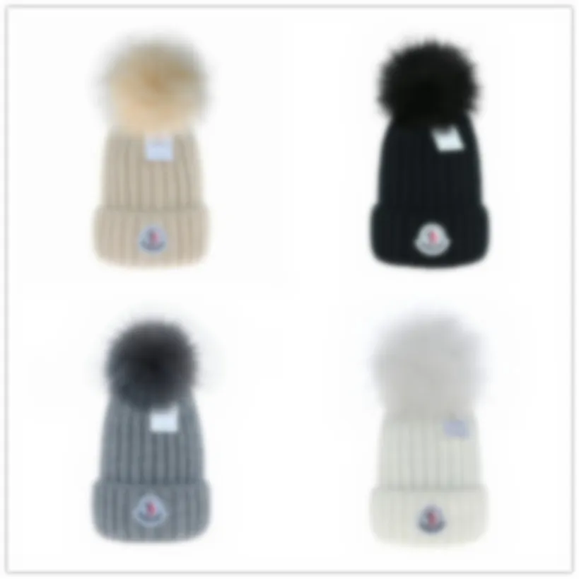 2023 New Knitted Hat Fashion Letter Printing Cap Popular Warm Windproof Stretch Multi-color High-quality Beanie Hats Personality Street Style Couple Headwear M-08