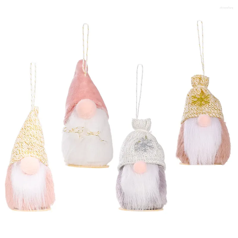 Party Supplies 4 Weihnachtsbaum Nordic Gnome Ornament Hängende Gnome Ornamente Gesichtsloser Anhänger