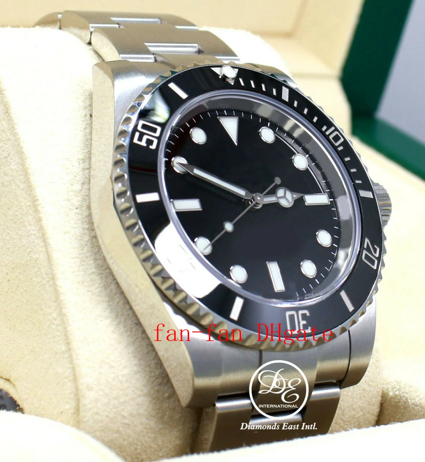 Original Box Titta No Date Sub-114060 Steel 0YSTER Black Ceramic Bezel Watch Box/Papers Mechanical Automaticmens BF Watches
