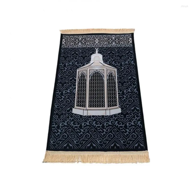 Tapetes 2022 Eid Al-Fitr Decoração Muçulmana Oração Cobertor Adoração Islâmica Tapete Home Carpet295D