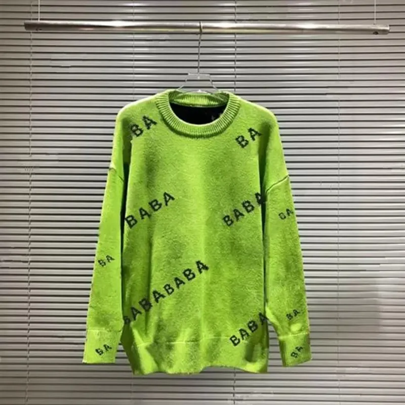 Sweter męski Designer Sweter damski Kobieta Swetry męskie dla mężczyzny Kobiety Crew Neck Czarny sweter z długim rękawem Wyszywane litery Odzież z dzianiny Senior Classic 20ss