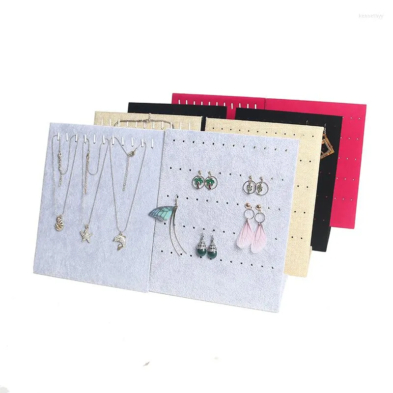 Jewelry Pouches Velvet / Linen Necklace Pendant Display Stand Earrings Organizer Holder Storage Case Bracelet Rack