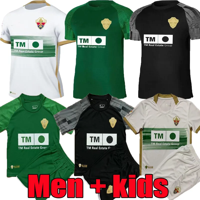 22 23 Elche CF Home Away Soccer Jerseys Camisetas de Futbol Raul Guti Lucas Benedetto For Men Adult Football Shirt Uniforms