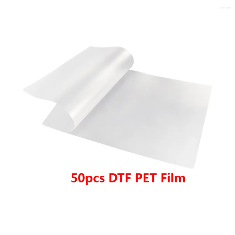 Ink Refill Kits 50st A3 DTF Pet Film f￶r skrivare direkt trycker och trasnfer hoodies jeans