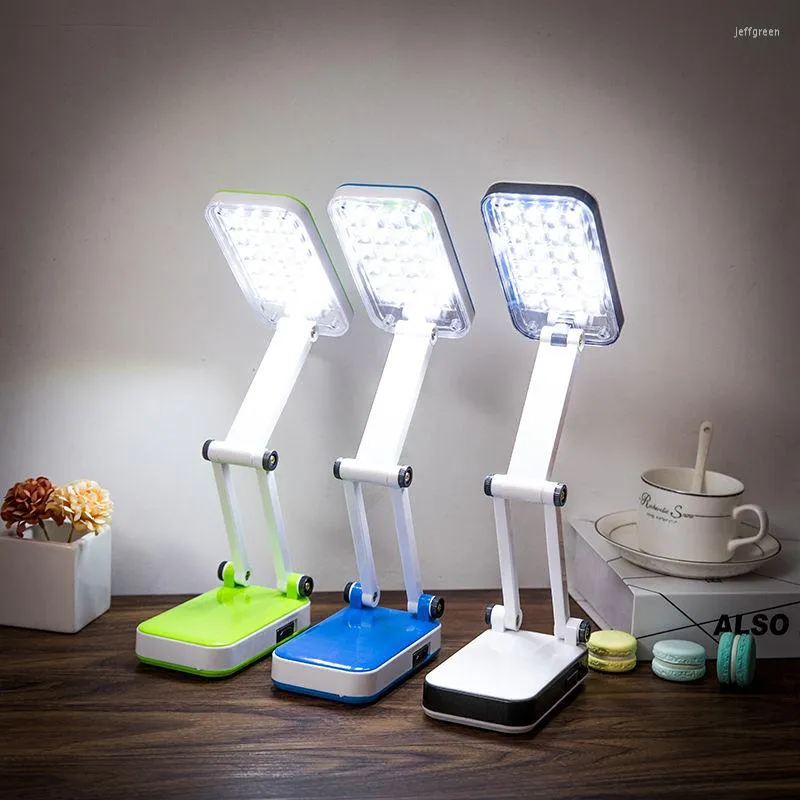 Lâmpadas de mesa Lâmpada de mesa de mesa LED Proteção para os olhos Aprendizando recarregável