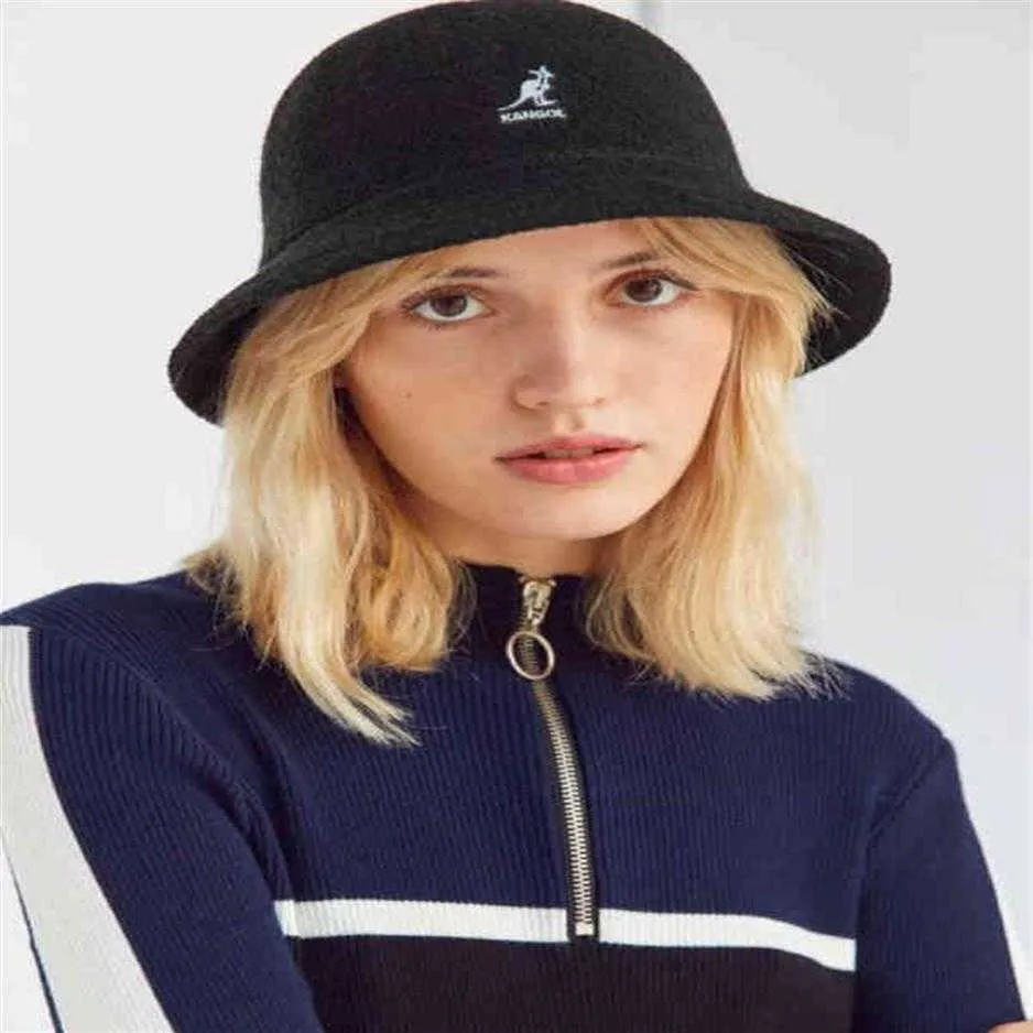 Kogelcaps kangol bermuda casual unisex bucket klassieke koepel visser hoed zwarte kangoera bassin sport vrije tijd ontwerper y1227221j