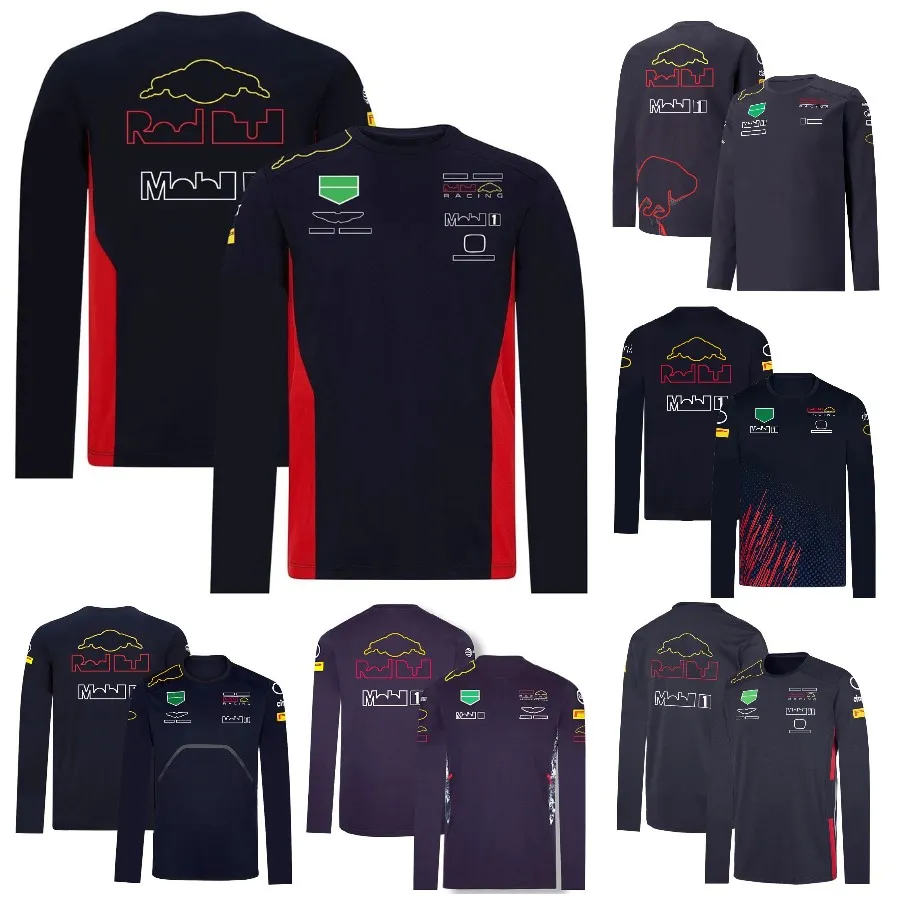 Fórmula 1 equipe piloto camiseta 2022 f1 corrida terno t-shirts manga longa motorsport verão o pescoço respirável t camisa motocross jérsei