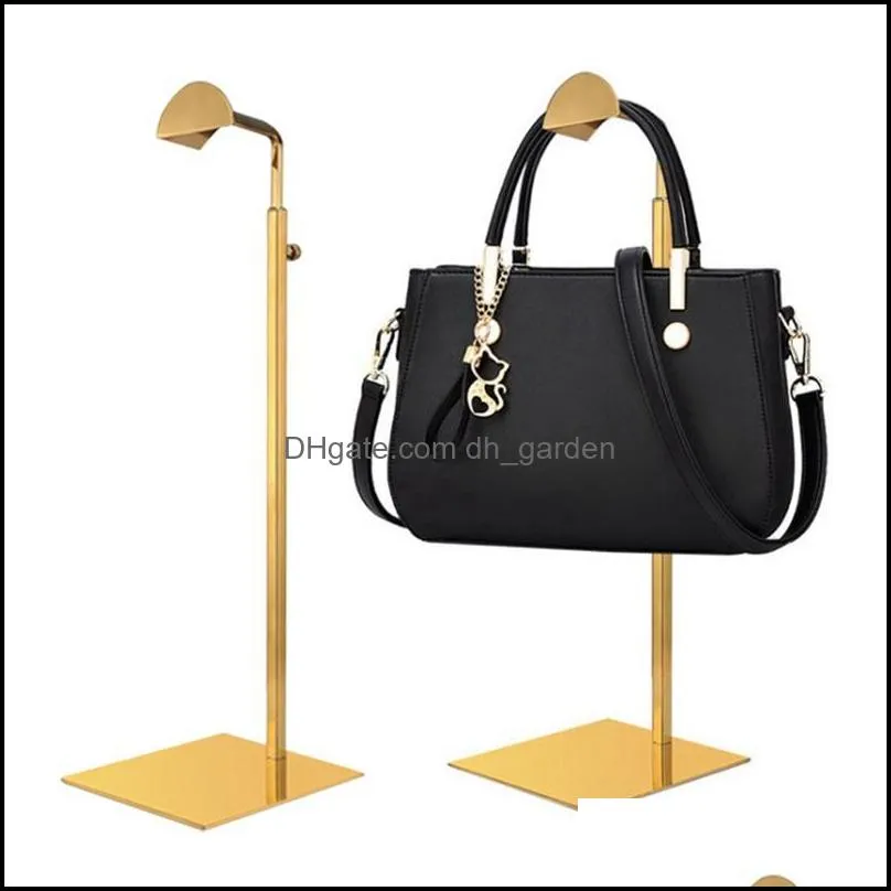Jewelry Pouches Bags Jewelry Pouches Bags 2Pcs Display Stands Adjustable Height Purse Stand - Metal Handbag Set Single L Hanging H312R