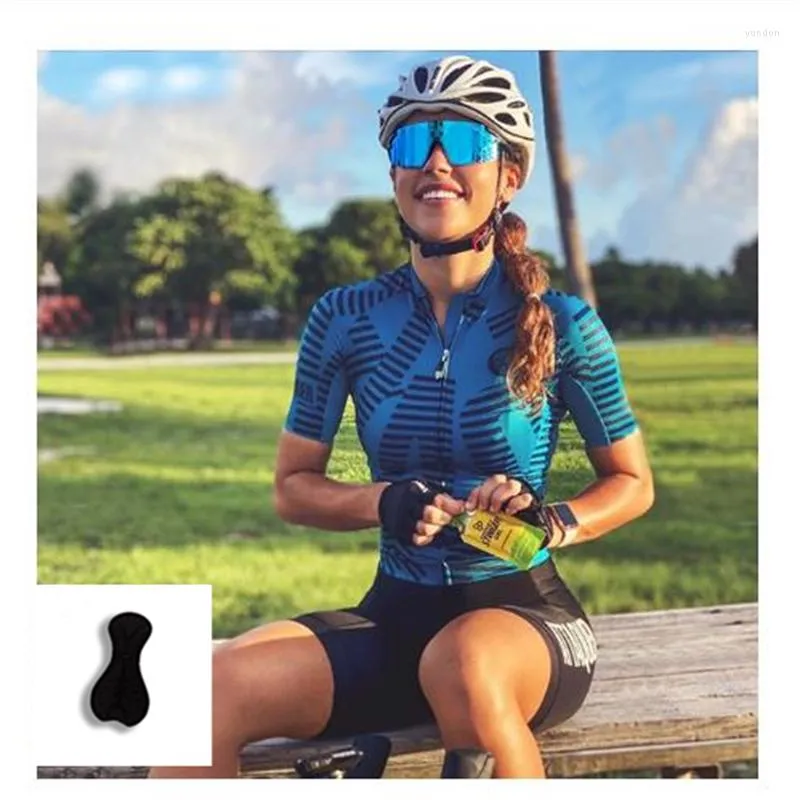 Ensembles de course pour femmes, personnalisé par Sublimation OEM, qualité supérieure, respirant, manches courtes, combinaison complète de Triathlon