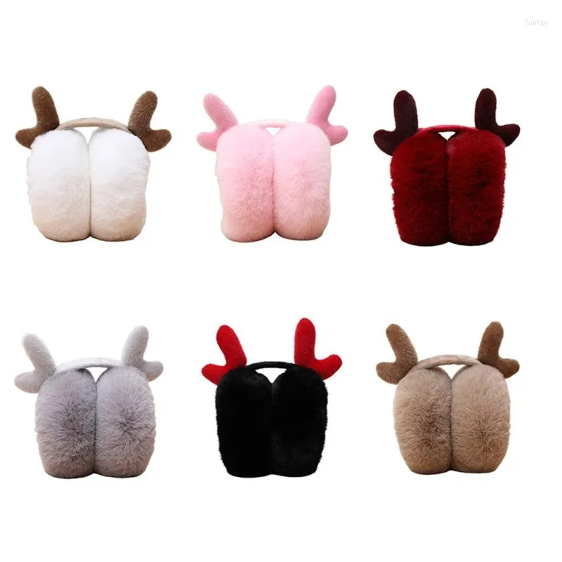 Berretti di Modo Peluche Sensazione di Inverno Femminile Paraorecchie Caldo Pieghevole Paraorecchie Cuffie Forma Ragazze Paraorecchie Scaldini del Trasduttore Auricolare