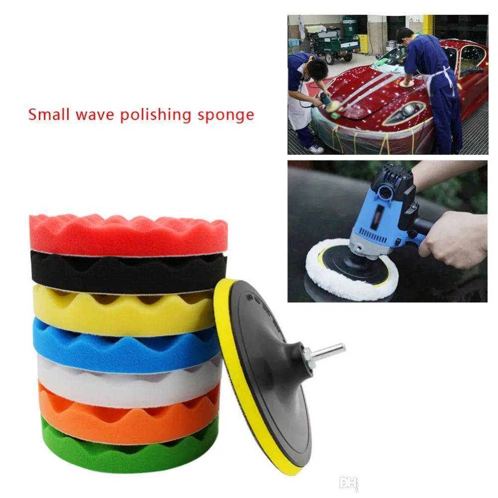 Care Products 10 Pcs Car Sponge Polishing Pad Set Buffing Waxing For Polisher Buffer Drill Adapter Wheel 3 4 5 6 Optional Drop Deliv Dhhgc