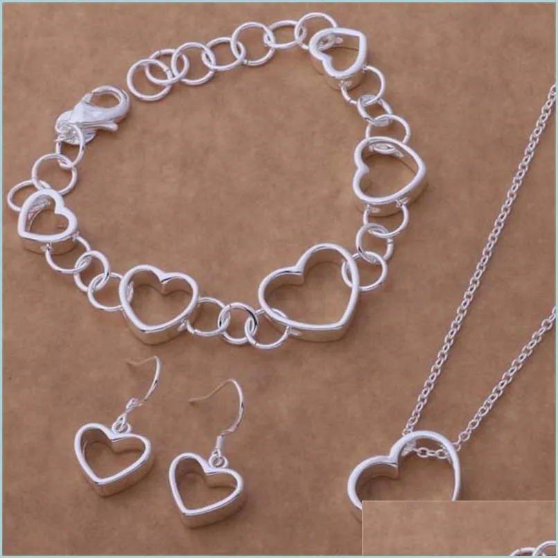 Cadeias Einige Modell ValentInstag Geschenk Halskette Chain Bandband Modo Ohrringe Schmuck Setsrauen Braut Hochzeit Chains 862 B3 Drop dh8hj