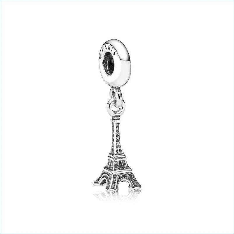 Charms 100% 925 Sterling Sier Paris Tour Eiffel Dangle Charm Fit Original Bracelet Européen Mode Bijoux Accessoires Drop Deliver Dhkkq