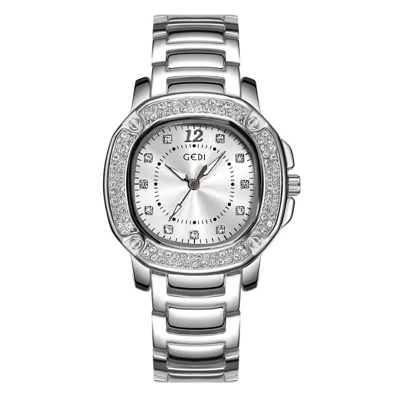 Full Diamond Women Designer Hollwatches Life Water Popess Lady Luxury Dial 35mm Kuvars Saatler No23