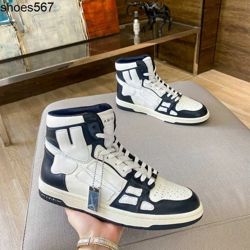 Amirs 2021 Autumn and Winter New Top Top Trend Bone Shoes High Top Leather Board Shoes Propeledile Nasual Shoes