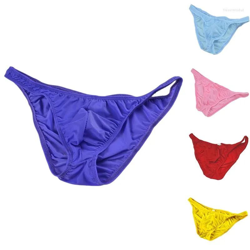 Caleçon homme Sexy slips mode couleur unie sous-vêtement respirant mâle Lingerie confortable