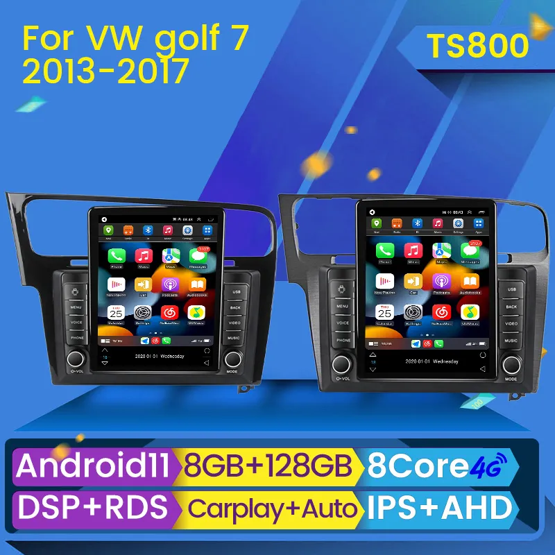 2din Android 11 Car DVD Android Auto Video Player For Volkswagen VW