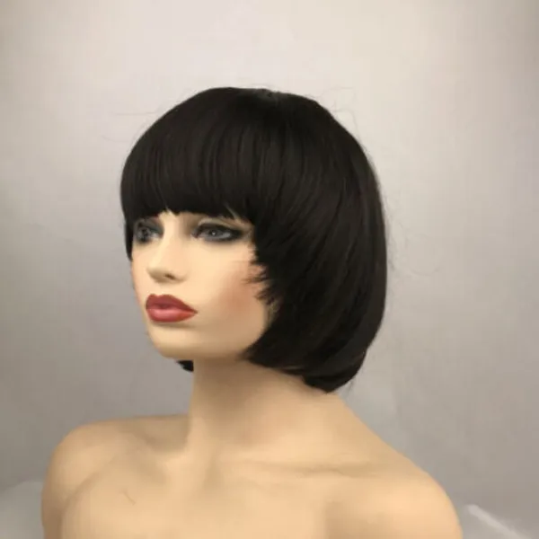 Women Ladies Wig Black Sexy Straight Daily Synthetic Full Wig