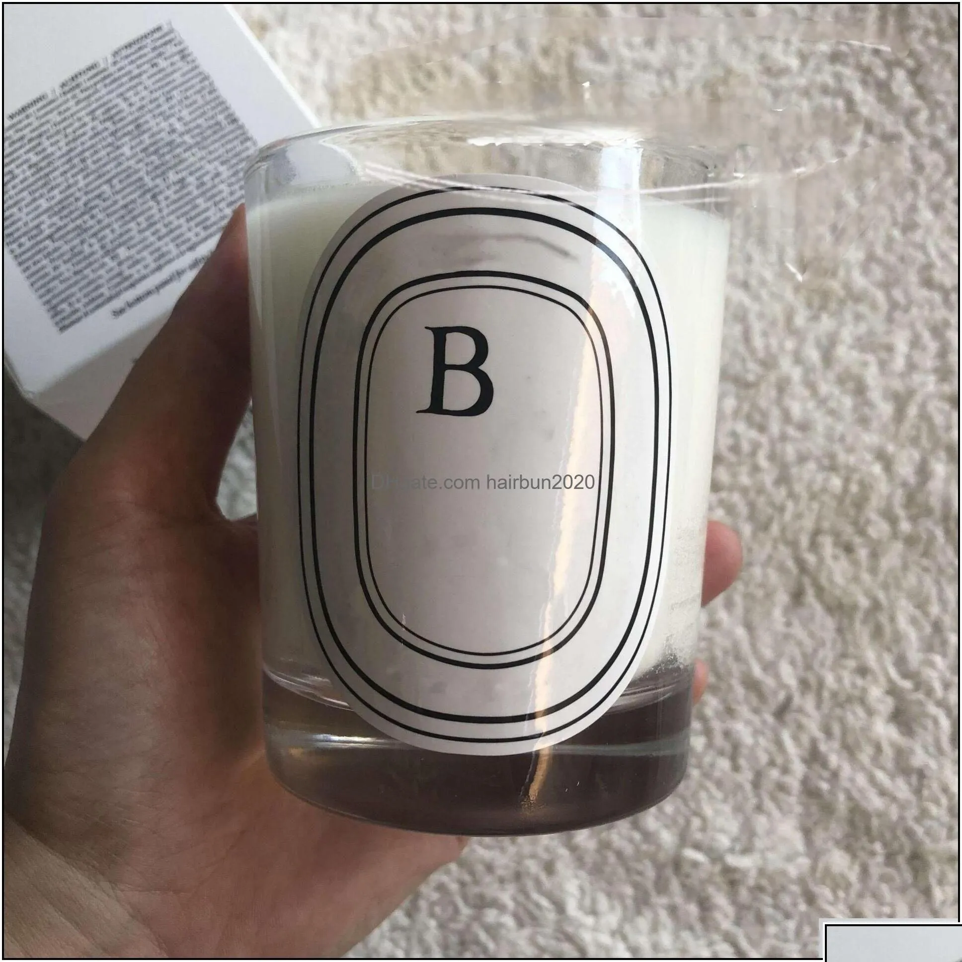 Velas Vela perfumada de 190 g, incluindo item de coleção de decoração de casa Bougie Pare de coleção de imersão