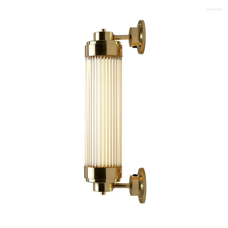 Wall Lamps Modern Minimalist Light Luxury Wind Glass Tube Metal Corridor Living Room Aisle Long Lamp