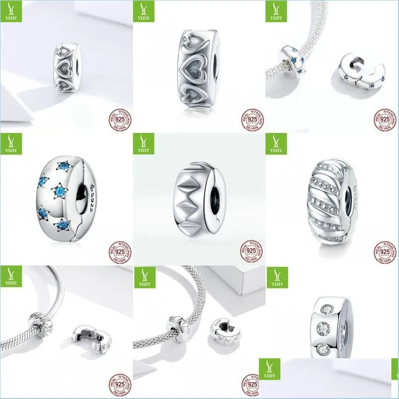 Charms Stopper Charm 925 Sterling Sier Gear Bead Fit originale marca fai da te accessori gioielli braccialetto 1997 Q2 Drop Delivery 2022 Findi Dhza5