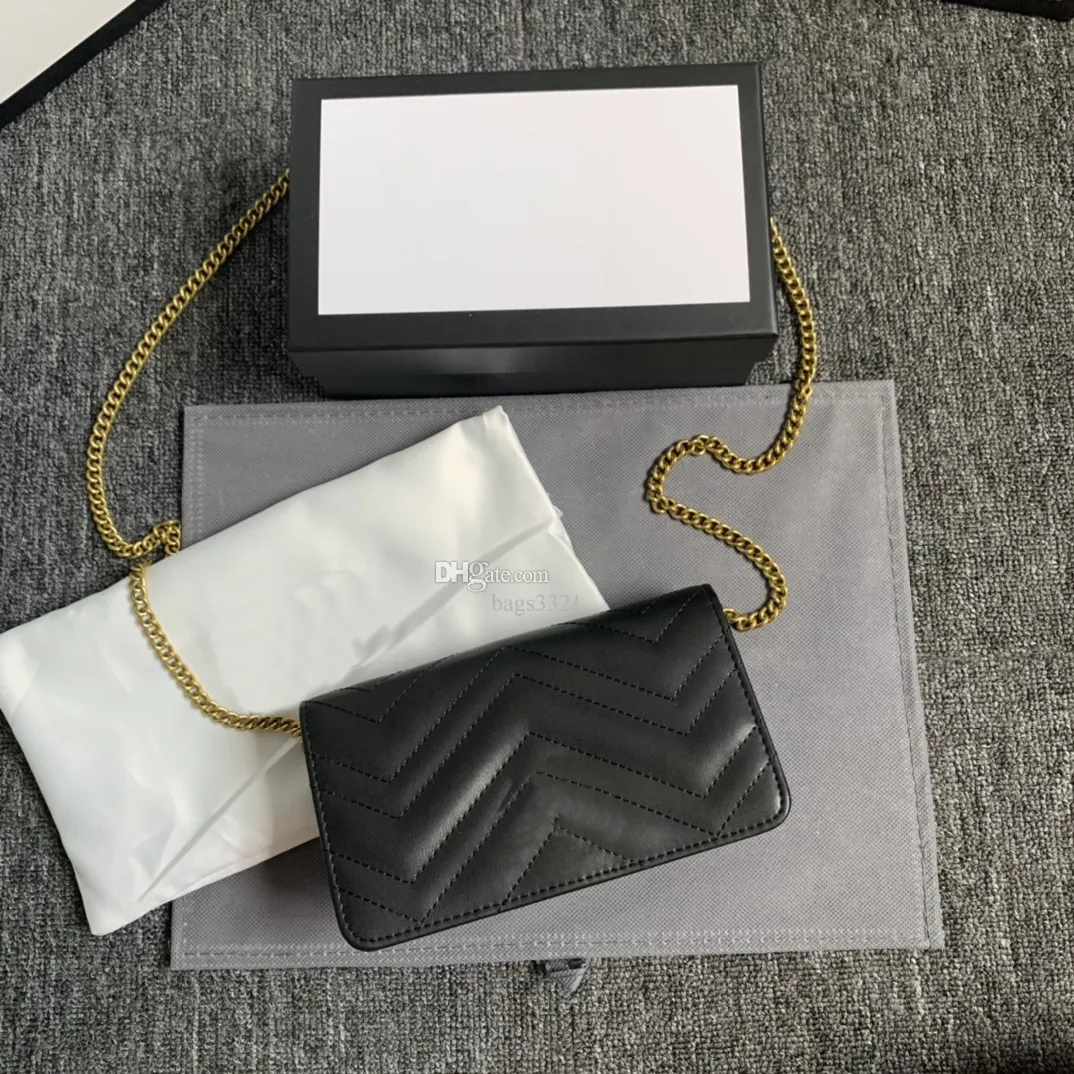 2022 Designer Damen Handtaschen Brieftasche Luxus Mode Mobile Damen Schulter Handtasche Mini Kettentasche M488426