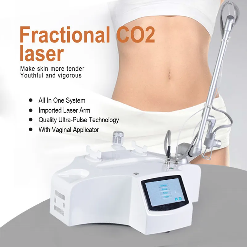 CO2 Skin Laser Treatment Fractional 10600nm Machine 3 in 1 for ance droping recrfacing readival و mole stut professional