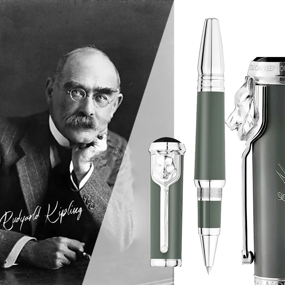 M stylo à bille roulante édition limitée Signature écrivain Rudyard Kipling luxe pour cadeau bureau école papeterie écriture lisse