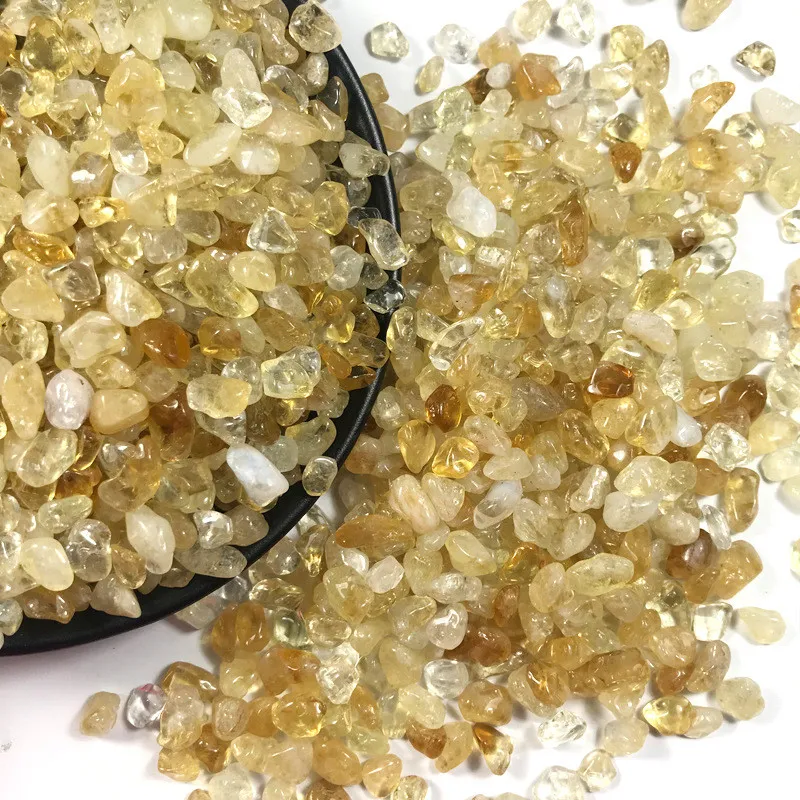 7-9cm Natural Citrine Yellow Quartz Crystal Decorative Objects Stones Polished Ornament