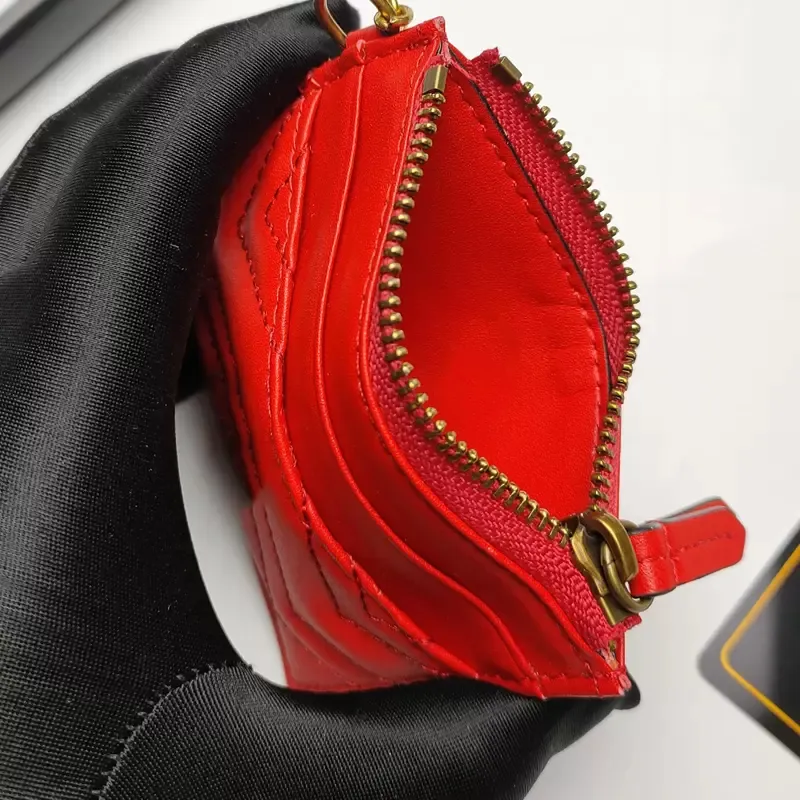 Designer Coin Purses Marmont Card Holder Brand Pl nb cker som Key Chain Decoration Zipper Coin Purse G2210026249E