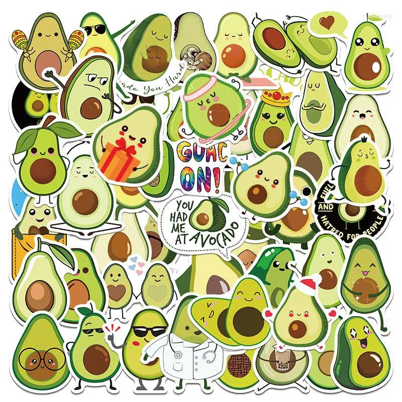 Confezione regalo 50 pezzi/pacco adesivi avocado fai da te scrapbooking diario graffiti bella valigia portatile decorazione autoadesiva