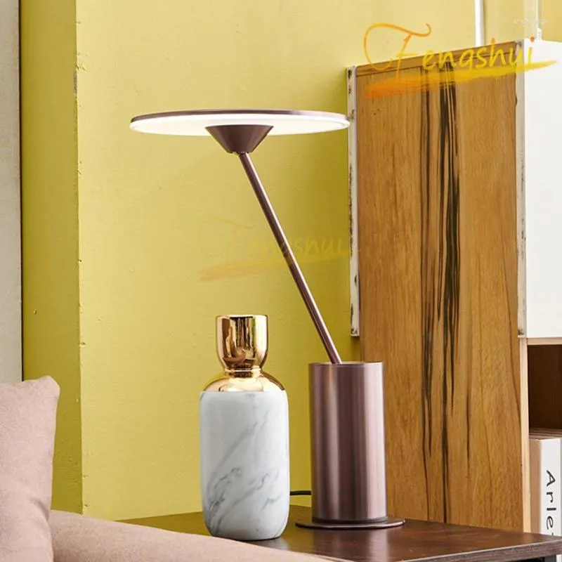 Table Lamps Modern LED Lamp Lighting Nordic Light Luxury Adjustable Angle Living Room El