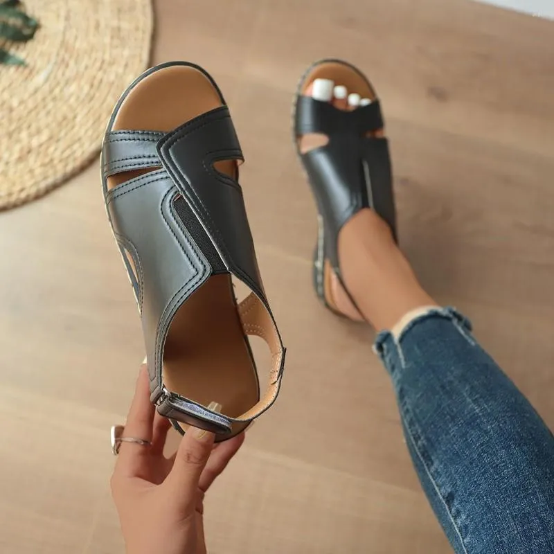 Sandales 2022 été confort chaussures de femmes mode Peep orteil décontracté coin femmes grande taille 43 plate-forme dames Sandalias