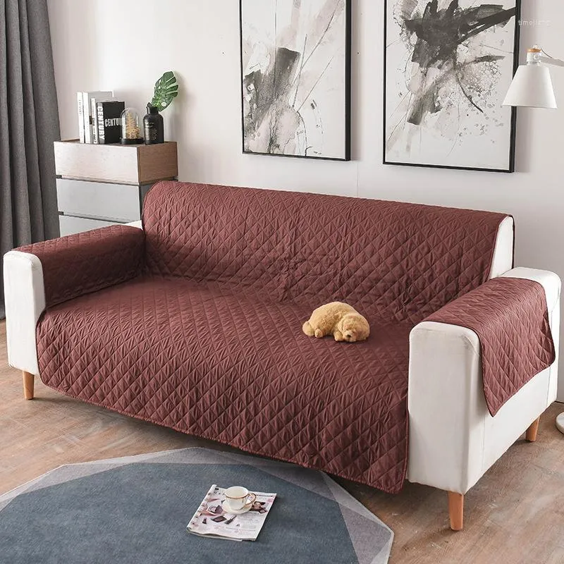Стул покрывает простой диван -покрытие подушки для иностранной торговли Один домашний пыль с твердым цветом ткани