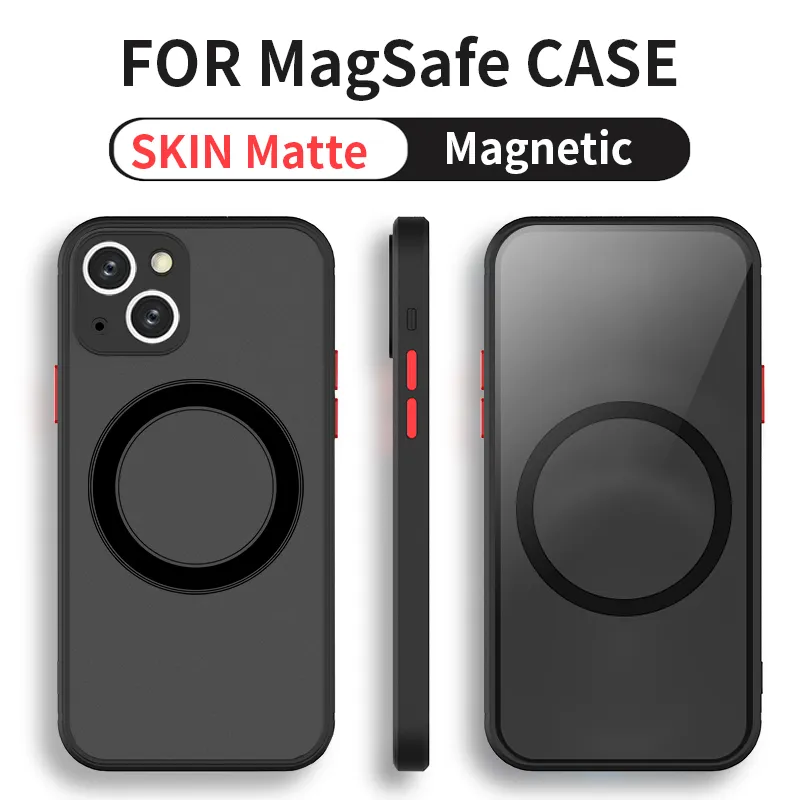 Ongol Case Magnetyczne dla Magsafe Wireless Charge Case dla iPhone'a 13 14 12 11 Pro Max Mini X XR XS 14plus Shockproof Armor Cover