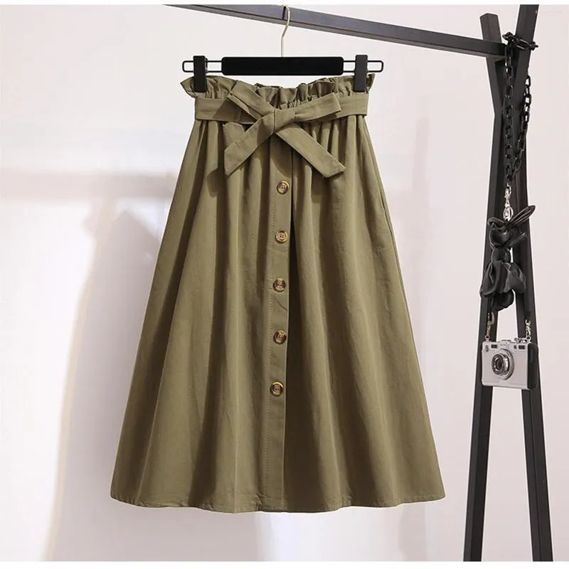 Women's Trench Coats Women's A-Line Midi Pleated High Waist Casual Solid Skirt With Pockets Dress Reflective Coat Women