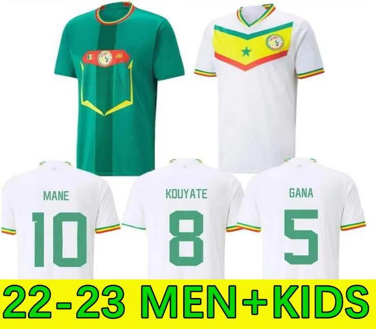 22 23 Senegal FuBballtrikots 2023 Katar Weltmeisterschaft Nationalmannschaft KOULIBALY Retro GUEYE KOUYATE SARR Homme Maillot De Foot Herren Spielerversion Kinderset FuBballtrikot Oben 1 158 DHgate