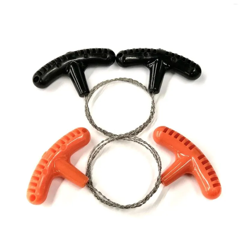Cadeia de serra de mão de corda de aço portátil prático para kits de arame de engrenagem de sobrevivência de emergência ferramentas de carpintaria