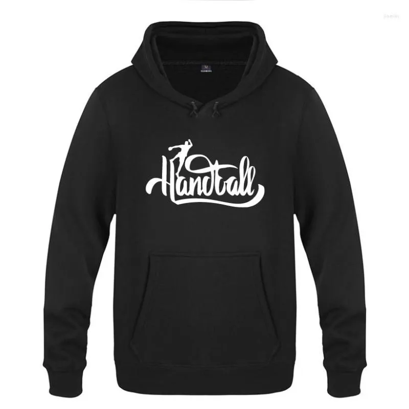 Men's Hoodies Handball Printed Hoodie Sweatshirts Men Fashion Mens Long Sleeve Hooded Fleece Pullover Sport Fitness