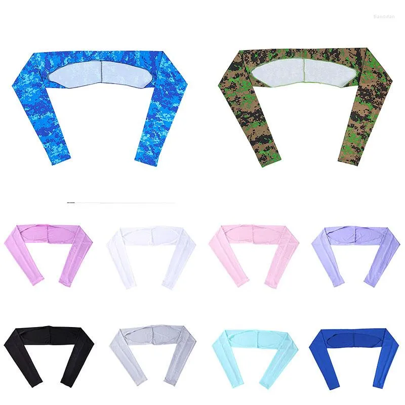 Knee Pads Summer Arm Sleeves Warmers Sun UV Protection Sports Sleeve Arms Cover Long Sleeved Hand Cool Running Cycling Hijab Tops