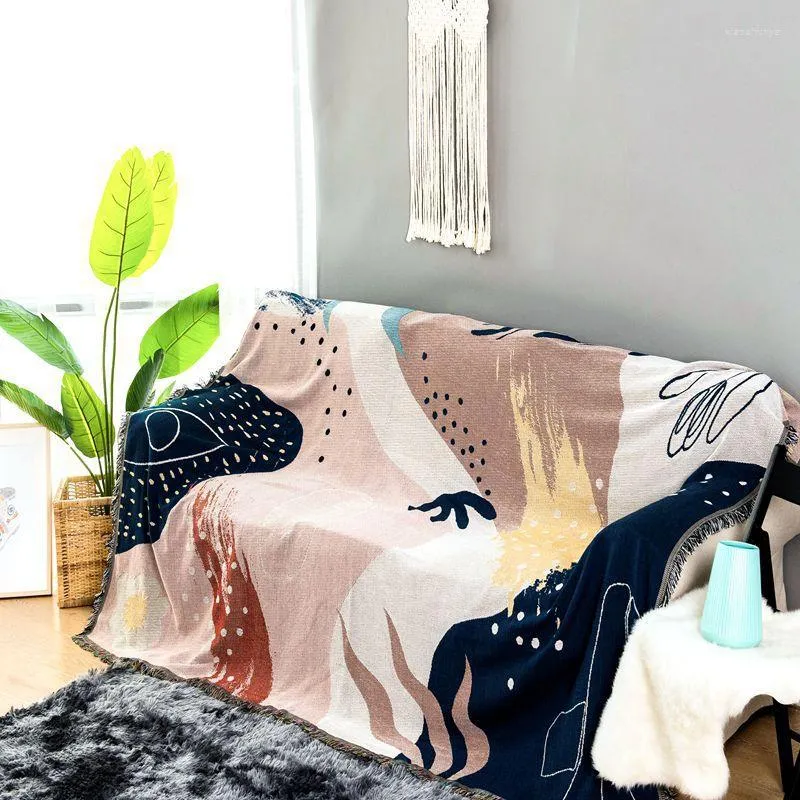 Cobertores lança cobertor backrest toalha criativa estilo étnico fundo parede tapeçaria de tapeçaria tampa capa de poeira lençóal sofá de viagem