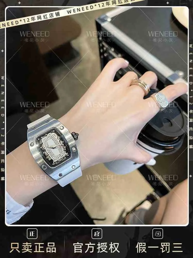 Luksusowe mechanicy męskie obserwuj dominujący damski styl niszowy lekka lufa typ typu Large Dial Osobowość dziesięć marek