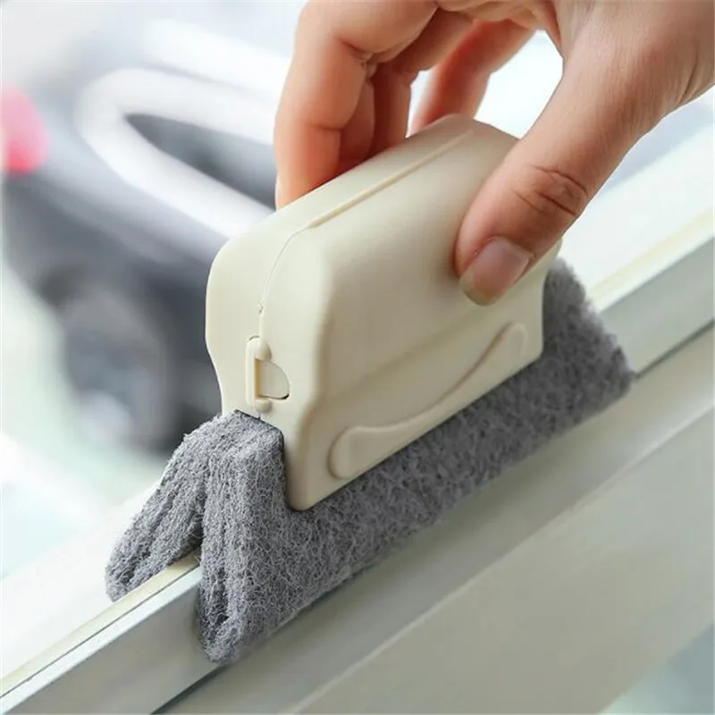 Spazzola per il panno per la pulizia delle scanalature delle finestre Pulitore per le fessure delle finestre Strumento per la pulizia degli angoli della casa 1223341