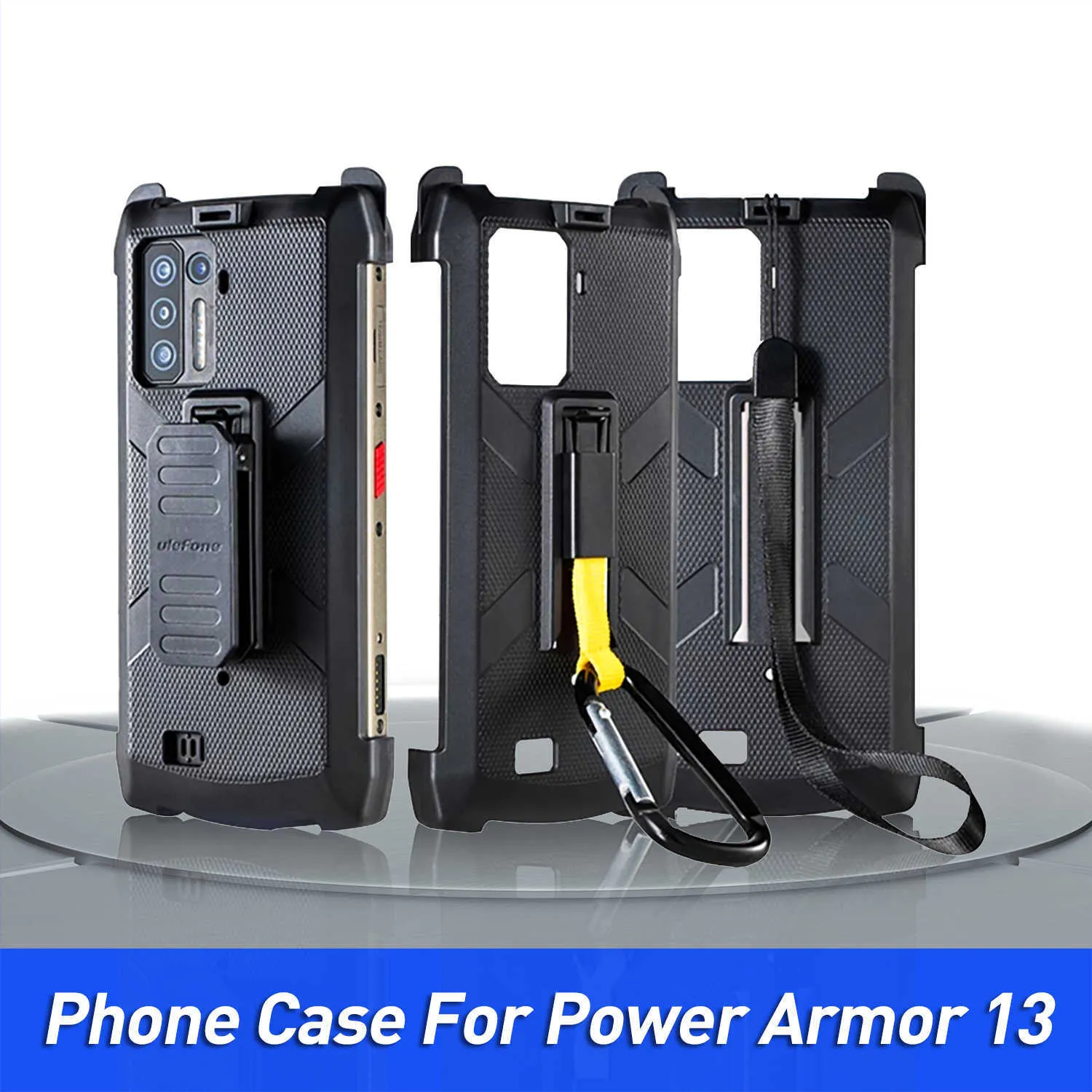 Cell Phone Cases Original Ulefone For Power Armor 13 Smartphone Rugged Protective for Outdoor with Belt Clip and Carabiner 2021 W221014