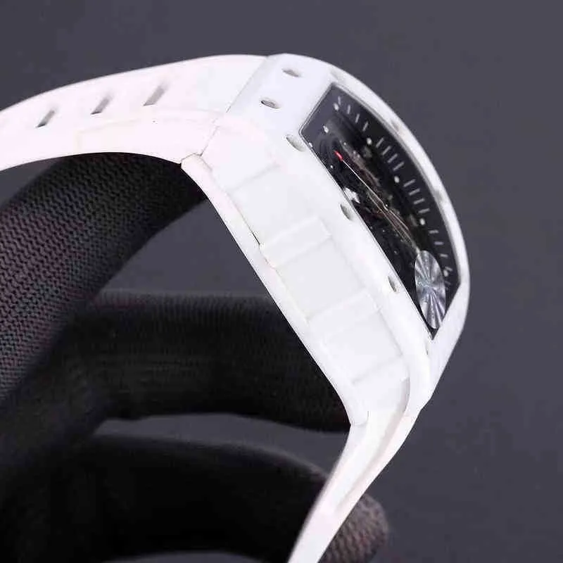 Business Leisure RM055 Full Automatic Mechanical Mill R Watch Ceramic Case Tape Mens Watch Designer Vattentäta armbandsur full rostfritt stål2j2n