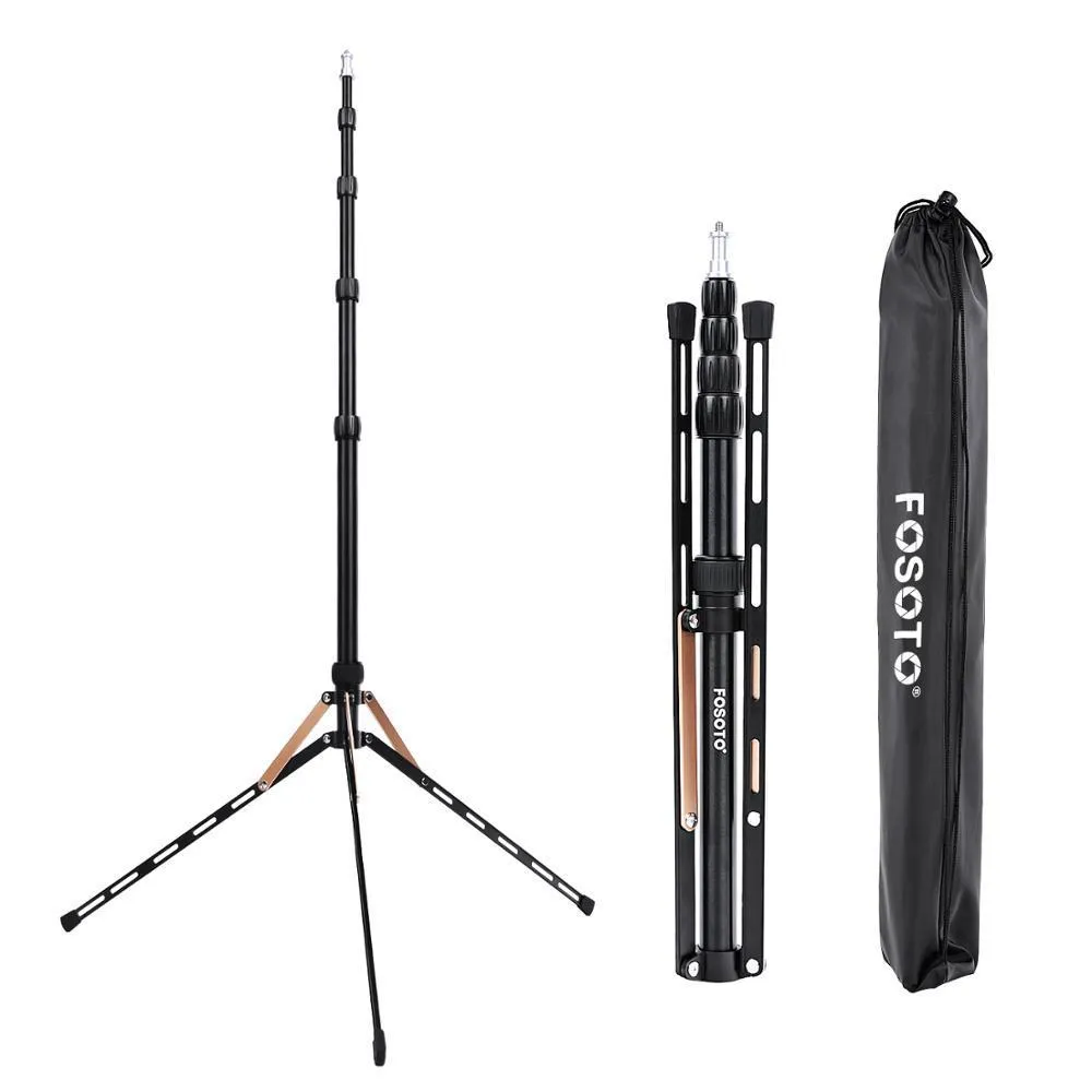 Tripods Fusitu FT-190B 2.2M LEDライトスタンドポータブル三脚ヘッドソフトボックス用POスタジオポグリックフラッシュ傘リフレクター221014