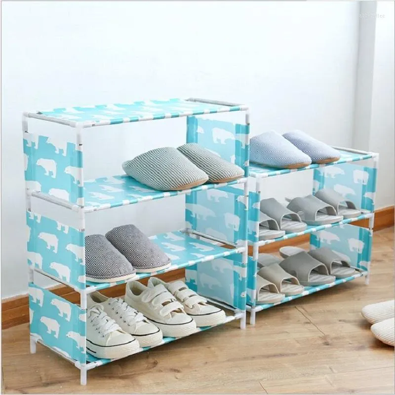 Clothing Storage Simple Shoe Rack Multilayer Household Cloth Art Assemble Multifunctional Economy Dormitory Space - Saving Cabinet