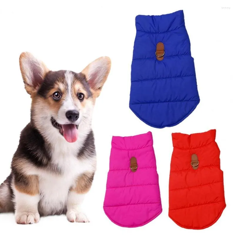 Vêtements pour chiens Vêtements pour animaux de compagnie Couleurs solides Décoration confortable à deux jambes Adorable Garder au chaud Ourlet élastique Petits chiens Veste de chiot pour Outd