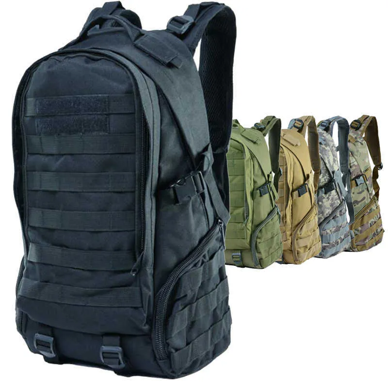 Sacs de randonnée Men de survie en plein air sac à dos camping sac à dos de randonnée 900D Sac à banc de sport imperméable sac à dos de chasse tactique 27L L221014