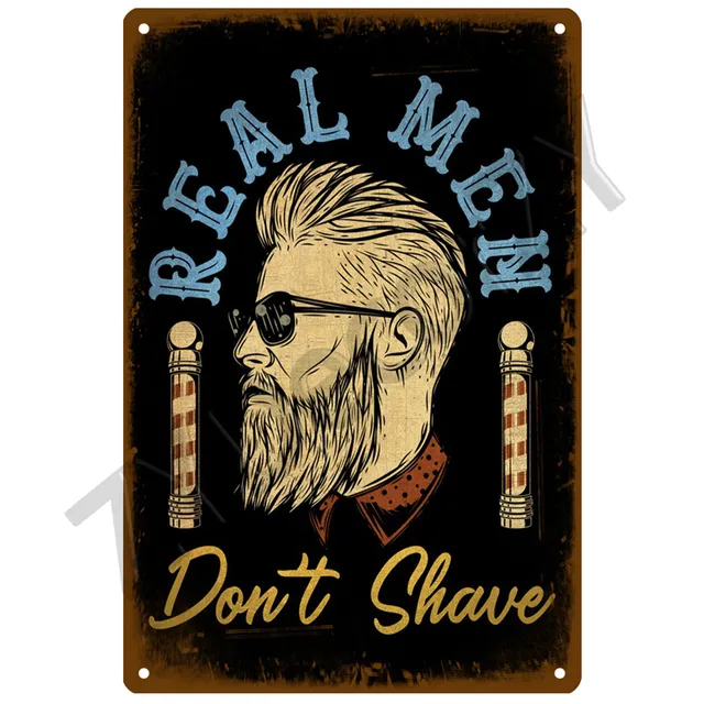 Cartel De Estaño Para Barbería, Carteles Vintage Para Pared, Letrero De Metal, Placa Decorativa Para Pared, Placa De Cocina, Accesorios De Decoración Vintage De Metal Compra Barata En